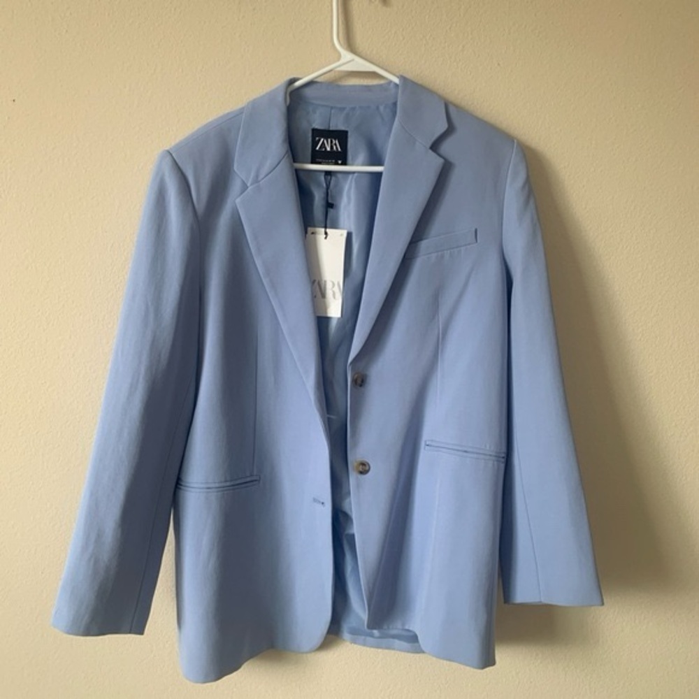 Zara Light Blue Blazer